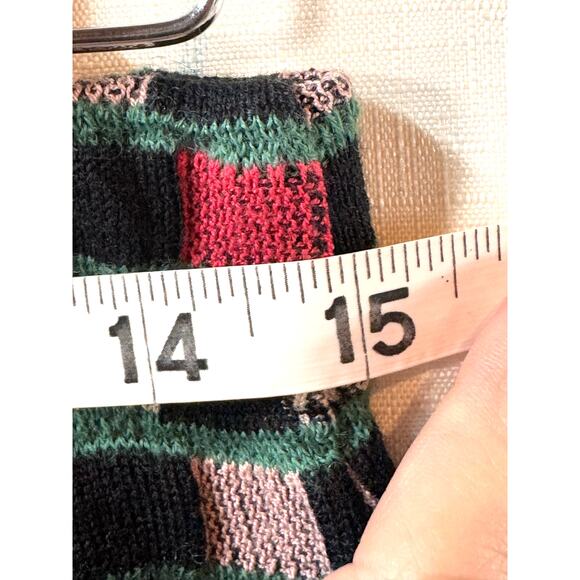 ALDO MARTINS Wool Blend Knit Skirt Size M Stretch Multicolor Eclectic Anthro - Picture 7 of 8